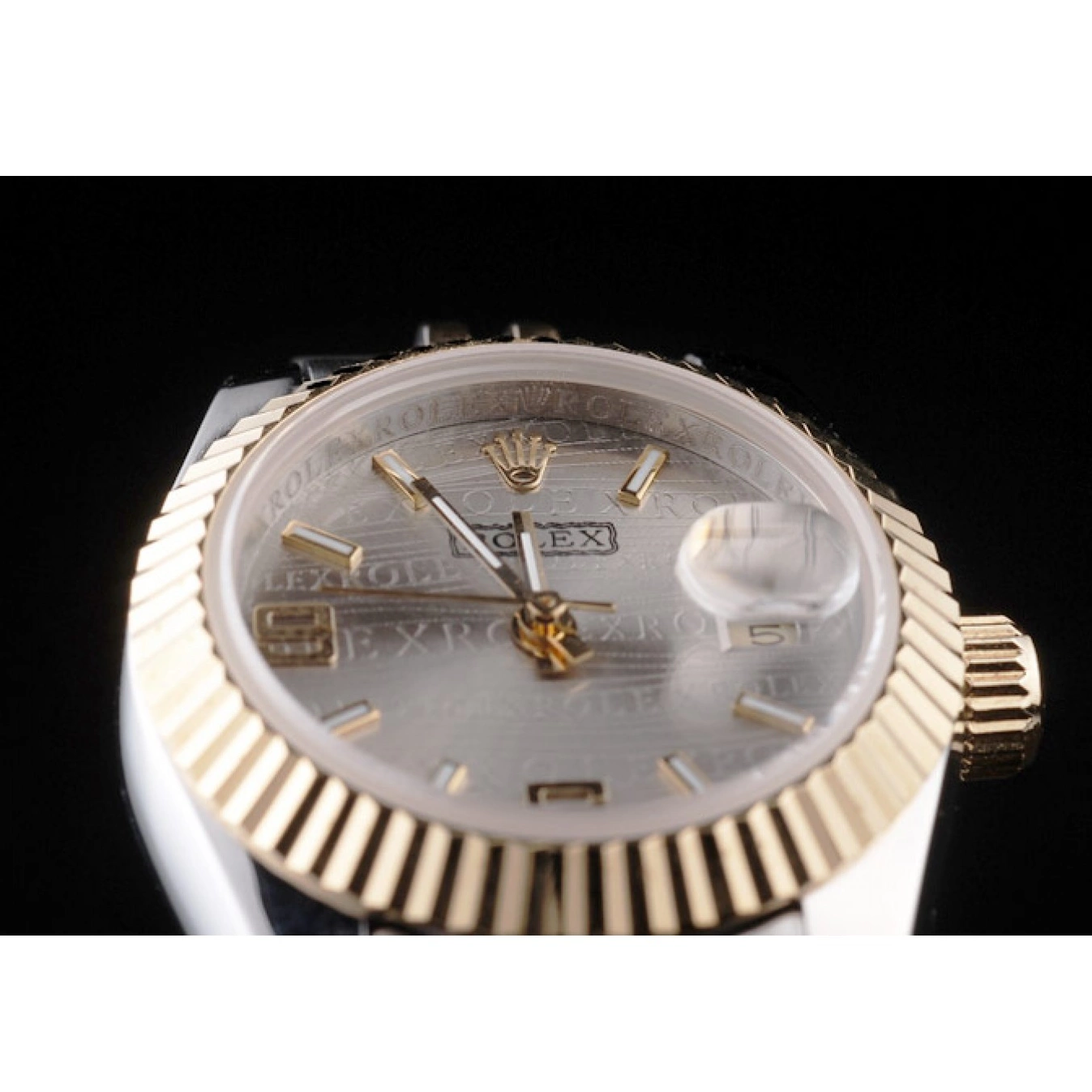 AAA Replica Watches Stainless Two Steel Rolex Tone Plated Gold Datejust Yellow 98078 0815
